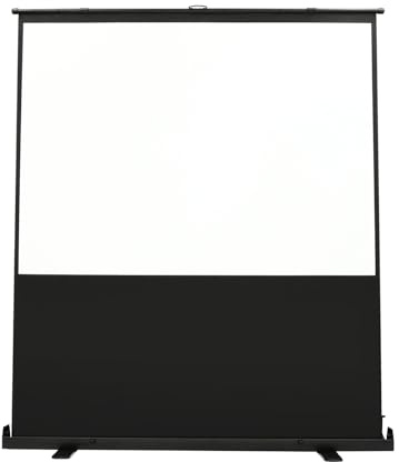 Tela estensibile da terra 4:3, 164 x 123 cm, autoportante, area proiettore 3D, 120°, tenda a rullo, proiettore portatile, tela bianca opaca per home theatre, scuole, schermo di proiezione