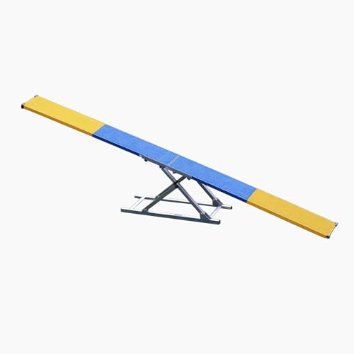 Callieway® Agility Vario 2.0 - Balancín para perros, 3 piezas, color azul y amarillo