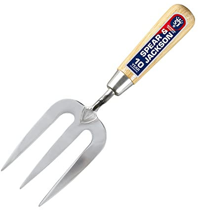 Spear & Jackson 3060WF Neverbend Stainless Weed Fork, Blue, 26 x 7.5 x 5 cm