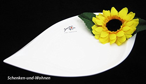 Sandra Rich Schale, Klassisch, Weiß, Porzellan, 23,5 cm ø, gegossen