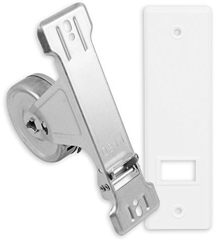 DIWARO® Gurtwickler | Lochabstand 165 mm | für 5 m Gurt | zweiarmig | weiß