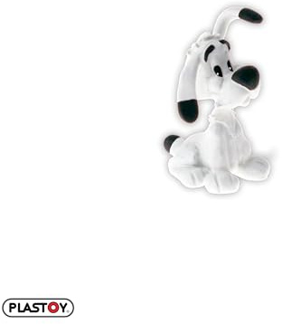 Plastoy Astérix Figurine Idéfix assis - Résine - 4 cm