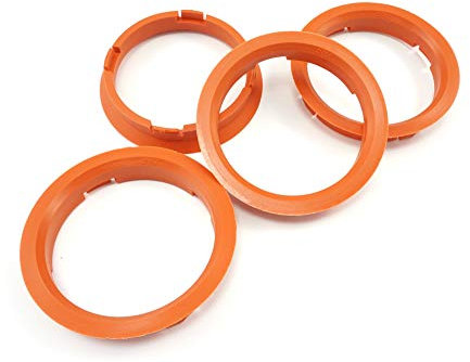 Felgenfactory 4 anelli di centraggio 74,1-66,6/74,1 mm per Proline DBV, Arancione, Plastica