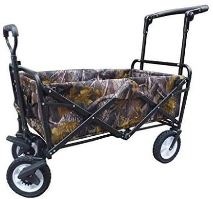 VONGAZ Faltbollerwagen Bollerwagen Handwagen Tragbarer Klappwagen Mit 4 Rädern, Gartenwagen, Robuster Einkaufswagen Für Camping, Strand Im Freien Faltwagen Strandwagen Transportwagen
