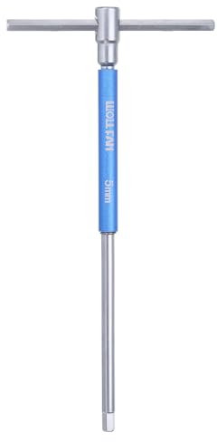 sourcing map Sliding T-Handle Hex Key Wrench Set 5mm Metric 3-Way Free Sliding Handle Sleeves for Home Repair