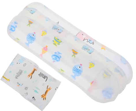 FRCOLOR Bandeau de Ventre en Coton pour Bébé 4 Pièces, Ceintures Abdominales Ajustables, Motifs Animaux Colorés, Protège-ventre Doux pour -né, Emmaillotage Pratique, Soins Essentiels