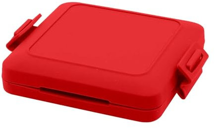 cfpqv Sandwichera para microondas Munchy Toastiemaker Microondas, Toastiemaker Microondas, Toastiemaker con bandas de silicona ajustables, sin electricidad, Negro (rojo, A)
