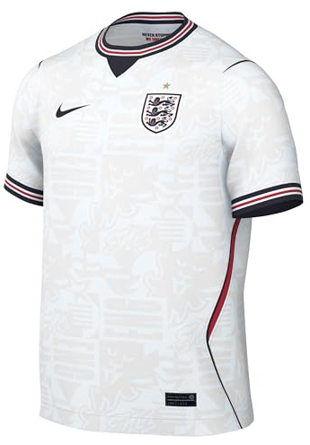 Nike Men's ENT Dri-Fit SS Stadium Home Jersey, White/Speed Red/Obsidian/Obsid, M
