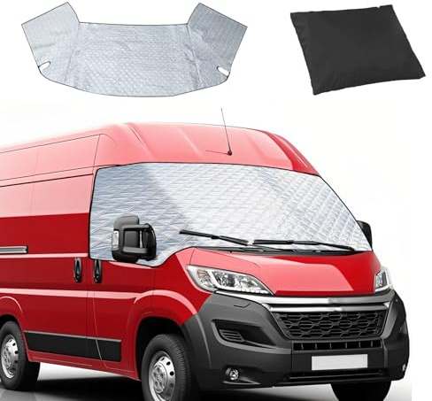Cubierta gruesa para parabrisas para Peugeot Boxer/Citroen Jumper/Fiat Ducato X250/290 2006-2025, cubierta de parabrisas, antiheladas, polvo, ventana, protección solar
