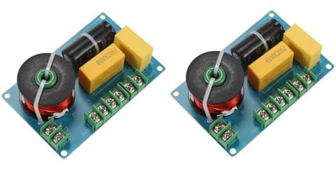 Akfldms 2X Divisor de Frecuencia de Altavoz Alto de 3 Vías de 200 W, Placa de Circuito de Filtro Divisor de Audio para Cruce de Altavoz de Bricolaje de Cine en Casa
