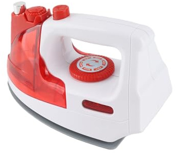 CHICIRIS Fer à Repasser Jouet pour Enfants Mini Fer à Repasser en Plastique avec Lumière et Son 19 X 10,5 X 10 Cm Jeu de Rôle alimenté par Batterie Jouet de Tâches Ménagères pour Vêtements de Poupée