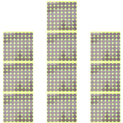 Autocollants de Tir Portables, 10 Feuilles D’étiquettes Circulaires | Quantité Suffisante, Motif D’impression Net, Format Pratique pour Usage Sportif