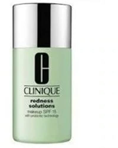 Clinique Redness Solutions Liquid Foundation Makeup Broad Spectrum SPF 15 With Probiotic Technology For Redness-Prone Skin| Medium Coverage + Natural Finish, Calming Alabaster