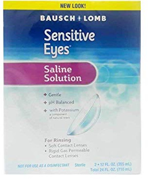 Sensitive Eyes Plus Saline Solution, 12 Fluid Ounce (Pack of 12)