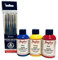 Angelus Acrylfarbe, Rot, Gelb und Blau, mit Detailpinseln, 118 ml