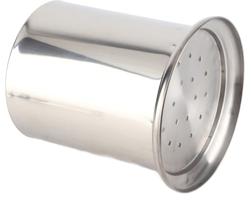 KIMISS Porta Cannuccia Porta Cannuccia Acciaio Inossidabile Portaposate in Acciaio Inossidabile Portaoggetti per Stoviglie Bacchette Cucchiaio di Paglia Forchetta (L) Glossy