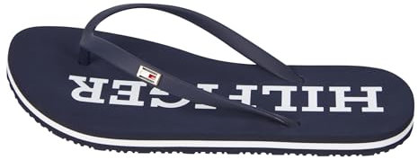 Tommy Hilfiger Damen Flip Flops Strap Beach Sandal Badeschuhe, Blau (Space Blue), 39