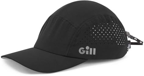 Gill Verso Sailing Cap - Lightweight, Wicking & UPF 50+ Sun Protection (Black)