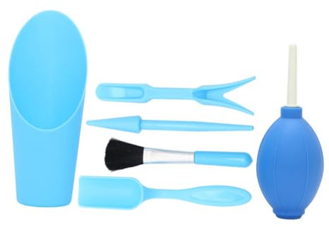 YARNOW Colocar Maceta Creativa Caña del Timón Kit De Bonsai Kit De Cultivo Florero Cavador Artilugio Paletas Kit De Herramientas Suculentas Pala Mini Cultivador De Mano Gobernante Blue