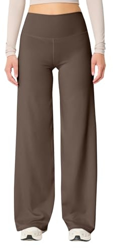 Yogabyxor med raka ben för kvinnor slim fit säckiga träningsbyxor enfärgade elastiska midjebyxor med fickor lätta andningsbara loungebyxor stretchiga plusstorlekar byxor träning säckiga träningsbyxor