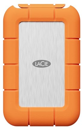 LaCie Rugged SSD4 1TB — shock‑resistant, USB‑C Portable External SSD, for Mac & Windows — Rescue Data Recovery included