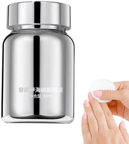 Nail Glue Removal - 80 ml Nail Glue Remover for Artificial Fingernails Skin-friendly Solvent for Press On Nails - For Girlfriend, Sister & Daughter