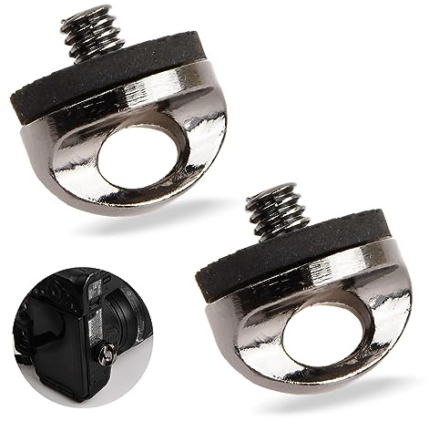 Vite di Montaggio per Fotocamera, 2 Pezzi Vite Adattatrice per Tracolla, D-Ring 1/4 Pollici vite di Montaggio, accessori per Tutti Modelli di Fotocamere