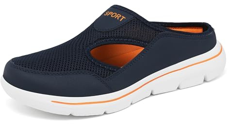 Meik Mangni Sabots Femmes Hommes Mules Pantoufle Bleu Orange 43 EU