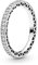 PANDORA Hearts Of Pandora Ring, Sterling Silver, Clear Cubic Zirconia, Size 5