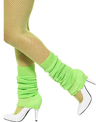 Smiffys Legwarmers Neon Green