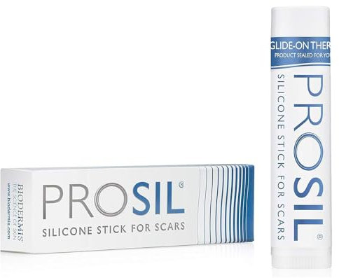 BIODERMIS - Prosil Narbenstift zur Narbenpflege aus 100% medizinischem Silikon (17g) – Parfümfreies Narbengel für alle Hauttypen & als Narbensalbe nach OP - kompakt & reisetauglich