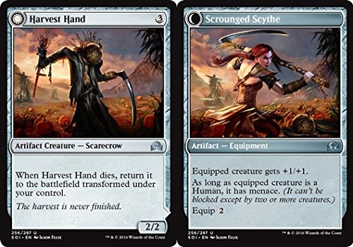 Magic The Gathering - Harvest Hand // Scrounged Scythe (256/297) - Shadows Over Innistrad - Foil