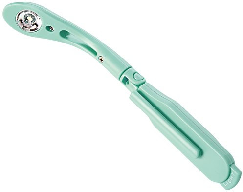 IF Really Tiny Book Light (Mint) – Compact Reading Lights for Books in Bed – Flexible Book Light Clip On – A Great Book Lamp with Batteries Included