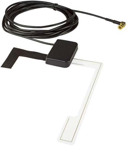 tomzz Audio 1000-039 Antenna DAB per auto antenna parabrezza DAB SMB presa vetro montaggio adesivo compatibile con Blaupunkt Pioneer Sony Kenwood Alpine JVC e molti altri
