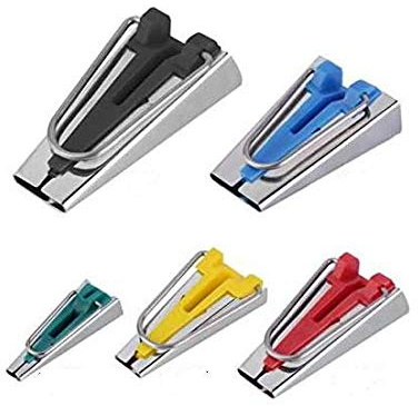 Sew-link Set of 5 Size Fabric Bias Tape Maker Tools 6mm 12mm 18mm 25mm 50mm Fabric Sewing Quilting Bias Binding Maker