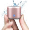 EWA Travel Case Packed, A106 Pro Portable Bluetooth Speaker with Custom Bass Radiator, Brief Design, IP67 Waterproof, Perfect Mini Speaker for Shower, Room, Bike, Car (Rose Gold)