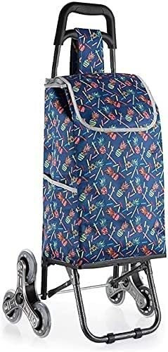 Carro de Compras con Ruedas Carro de Compras Plegable Carro de Compras Plegable, Carro para Subir escaleras con Capacidad para 25 kg, Carro liviano con Ruedas giratorias de 6 Rueda