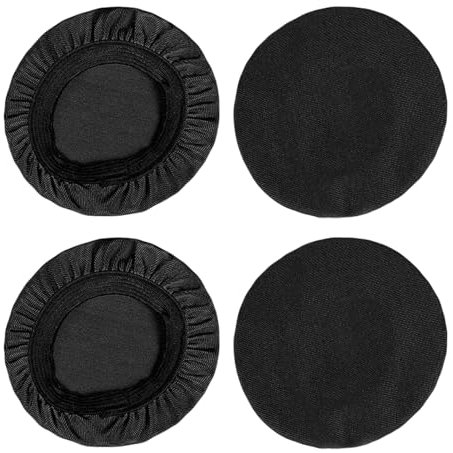 2 Pairs(4 Pcs) Headphone Ear Covers Replacement Headset Ear Covers Dust Sweat Proof Reusable Headphone Sleeves Washable Stretchable Fits 2.36-3.35 Headsets (6-8.5 Cm)