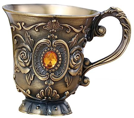 Cabilock Copa De Vino De Metal Con Forma De Cáliz Retro Para Vino Tinto Tamaño Pequeño Para Fiestas Y Reuniones