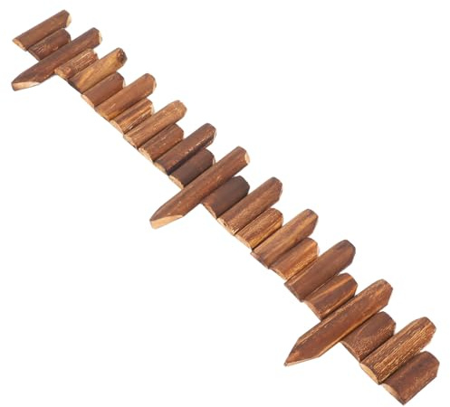 DOITOOL Bordure de Jardin Bois pour Pelouse et Parterres Clôture Extérieure et Esthétique pour Délimitation Paysagère