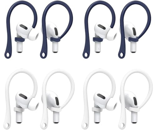 WUYJI Ganci per cuffie, 4 paia di supporti a gancio per AirPods, supporti per cuffie, accessori di sicurezza per cuffie, accessori per cuffie, adatti per AirPods 3 e AirPods 4.