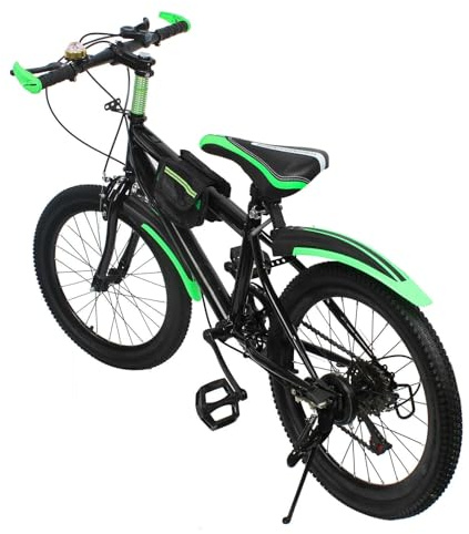 Dekltus 20 Inch Kids Mountain Bike,7 Speed Gears, Durable Rubber And PC Parts, Ergonomic Design, High Stability, Unisex, Suitable For Children Of 1.3-1.5m Height For Outdoor Use