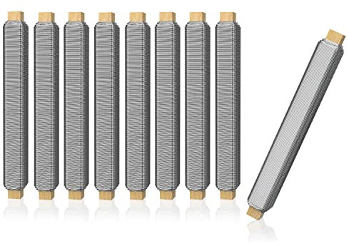 Talvani Basteldraht 9X | in grün Silber schwarz – Flexibler Blumendraht zum Basteln – Rostfreier Draht, DE Versand – Verbesserter Bindedraht für Pflanzen geglüht, Ø 0,65 mm, 38 m