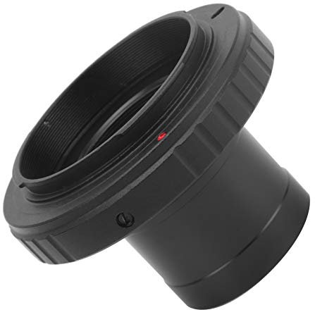 Obiettivo T T2 per Adattatore per Om Mount Fotocamera Connettore Telescopio Astronomico da 1,25 Pollici (Attacco a T) con Anello Adattatore per Obiettivo Interfaccia M42x0,75