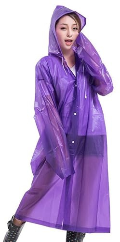 Boolavard Unisex Adults Rain Poncho, lightweight, reusable, and packable on the go rain protection
