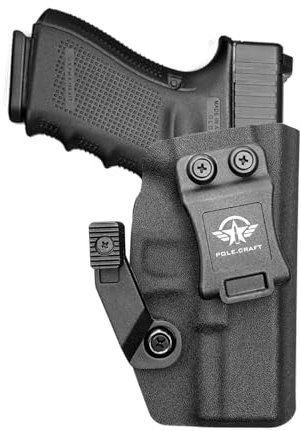 IWB Tactical Claw Holster KYDEX Pistolenholster Für: Glock 19 19X 25 44 45 (Gen 1 2 3 4 5) & Glock 23 32 (Gen 3 4) Pistolenhalfter Hängend Verdeckte/Versteckte Pistole Case Waffenholster