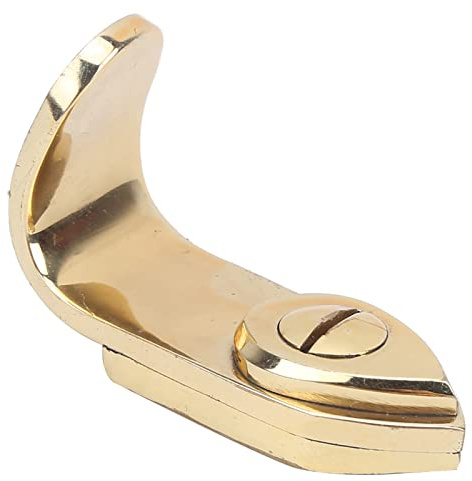 Tbest Saxofonfingerstöd Ergonomisk Mässing Tumme Vila Universella Tillbehör för Sopran Alt Tenor Saxofon Guldfärg
