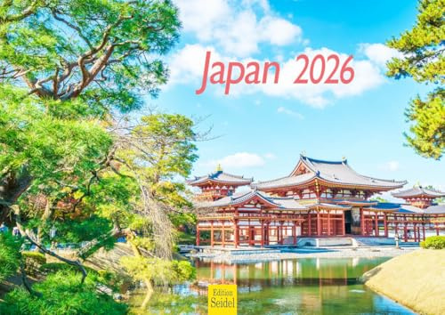 Edition Seidel Premium kalender Japan 2026 format DIN A4 väggkalender Asien Pacifik Tokyo Fuji Nationalpark tempel