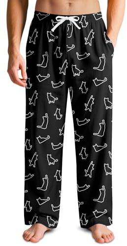 Resiprolty Pj Bottoms,Pyjama Bottoms Mens,Soft Lounge Pant | with Pockets Sleep Pj Bottoms For Men,Mens Lounge Pants with Drawstring,Mens Pyjama Bottoms,Gift For Him