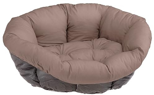 Ferplast Acolchado de Repuesto para casetas de Perros y Gatos, cojín Acolchado para caseta de plástico (no Incluido), Lavable, Ajustable 64 x 48 x h 25 cm, Talla XS Gris
